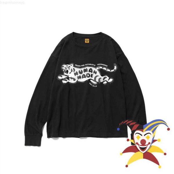 human made t shirt men women 1 1 t-shirt black tiger long sleeve t-shirt tee 0227, White;black
human made t shirt men women 1 1 t-shirt black tiger long sleeve t-shirt tee 0227, White;black