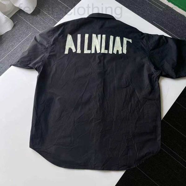 men's polos designer new spring textured paper series printed letters polo collar label short-sleeved shirt for men and women mkki, White;black
men's polos designer new spring textured paper series printed letters polo collar label short-sleeved shirt for men and women mkki, White;black