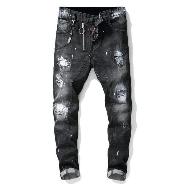 unique men painted rips jeans stretch black fashion designer slim fit washed motocycle denim pants panelled hip hoptrousers 10122394, Blue
unique men painted rips jeans stretch black fashion designer slim fit washed motocycle denim pants panelled hip hoptrousers 10122394, Blue
