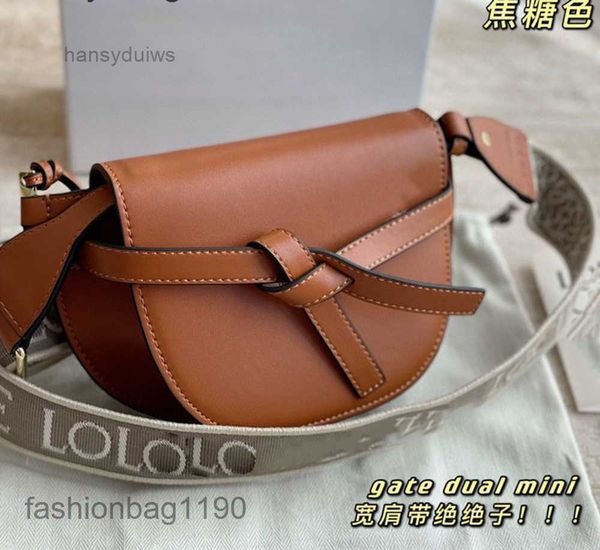 designer bag loews leather 2023 bags handbags gate leather shoulder women mini woman saddle single f8ll
