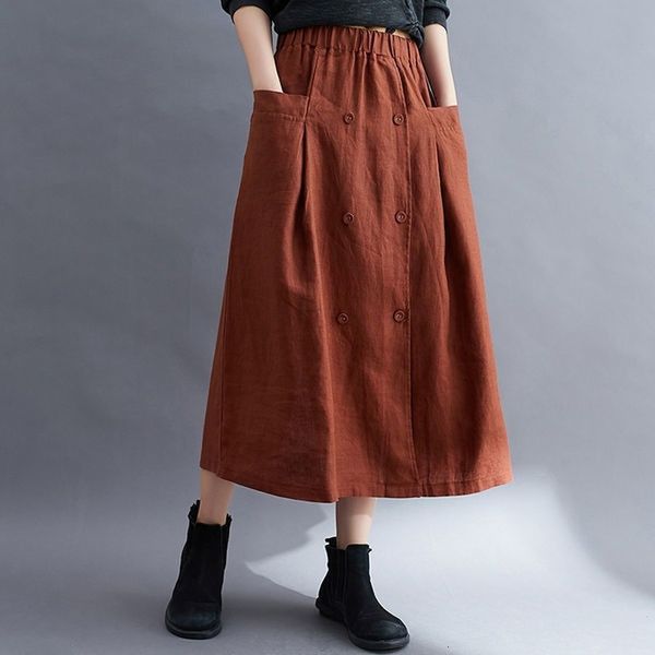 skirts highwaisted vintage cotton button women's summer midi autumn korean fashion loose aline womens 230225, Black
skirts highwaisted vintage cotton button women's summer midi autumn korean fashion loose aline womens 230225, Black