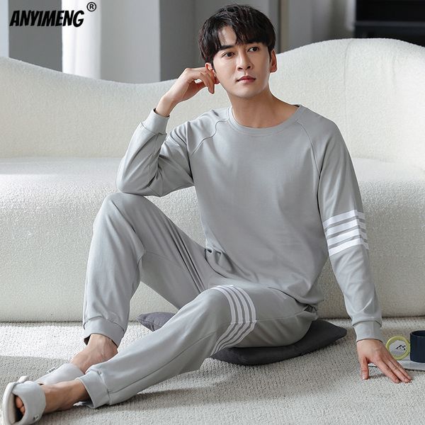 men's sleepwear 5xl 6xl plus size big pajamas set fat man long sleeved pullover sporty home suits knitted cotton sleepwear father', Black;brown
men's sleepwear 5xl 6xl plus size big pajamas set fat man long sleeved pullover sporty home suits knitted cotton sleepwear father', Black;brown