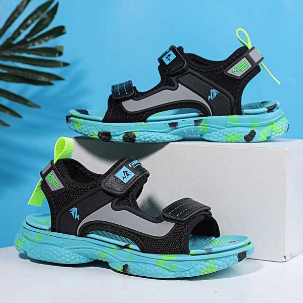 sandals 2022 new summer kids sandals breathable boys sandals soft comfortable children's shoes outdoor beach kids lightweight sandal z0, Black;red
sandals 2022 new summer kids sandals breathable boys sandals soft comfortable children's shoes outdoor beach kids lightweight sandal z0, Black;red