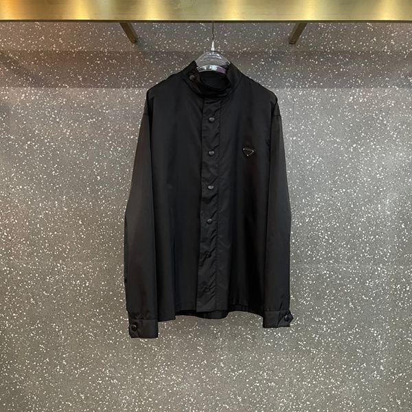2023 new men's standing collar casual shirt luxury brand design versatile comfortable long-sleeved shirt, White;black
2023 new men's standing collar casual shirt luxury brand design versatile comfortable long-sleeved shirt, White;black