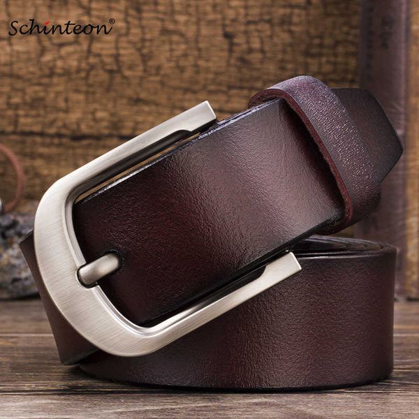 belts schinteon men cowhide genuine leather jean pin buckle belt casual waist strap yellow l230225, Black;brown
belts schinteon men cowhide genuine leather jean pin buckle belt casual waist strap yellow l230225, Black;brown