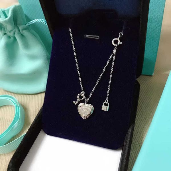 t home key necklace 925 sterling silver plated 18k jinti heart lock love pendant collar chain, Black
t home key necklace 925 sterling silver plated 18k jinti heart lock love pendant collar chain, Black