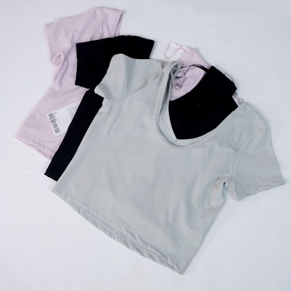 women yoga sports short sleeve tight high elastic quick dry fitness v neck u back breathable training fitness t-shirt women's new
women yoga sports short sleeve tight high elastic quick dry fitness v neck u back breathable training fitness t-shirt women's new