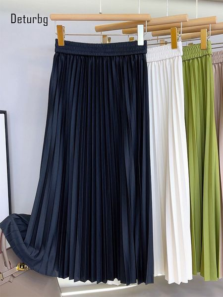 skirt's basic pleated midi korean fashion elastic high waist green aline fancy faldas 2023 spring k223 230225, Black
skirt's basic pleated midi korean fashion elastic high waist green aline fancy faldas 2023 spring k223 230225, Black