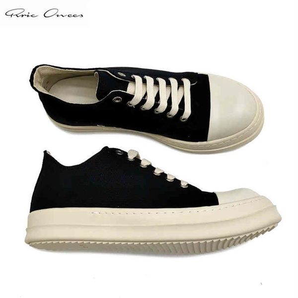 og high street rick ro low canvas board shoes owens sneakers men mens casual men's212e, Black
og high street rick ro low canvas board shoes owens sneakers men mens casual men's212e, Black