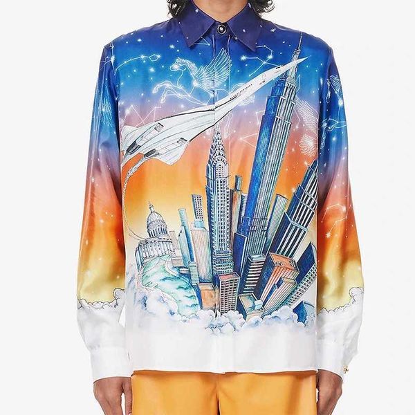 23ss new casablanca hawaii beach shirt men and women air constellation city fashion hawaiian long sleeve shirt, White;black
23ss new casablanca hawaii beach shirt men and women air constellation city fashion hawaiian long sleeve shirt, White;black