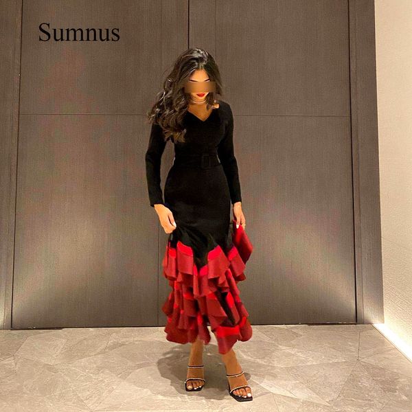 party dresses glamorous black mermaid dinner dresses long sleeve red ruffles ankle length prom gown v neck elegant evening dress custom made, White;black
party dresses glamorous black mermaid dinner dresses long sleeve red ruffles ankle length prom gown v neck elegant evening dress custom made, White;black