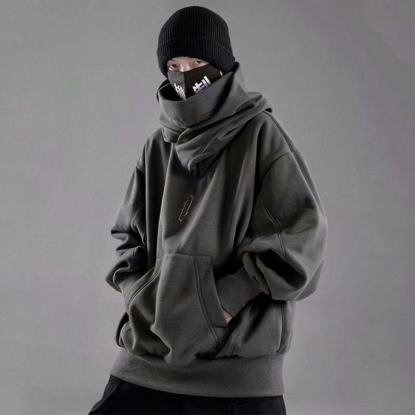women's hoodies sweatshirts dark gothic punk spring and autumn men's hip hop hooded turtleneck sweater high street coat 230227, Black
women's hoodies sweatshirts dark gothic punk spring and autumn men's hip hop hooded turtleneck sweater high street coat 230227, Black
