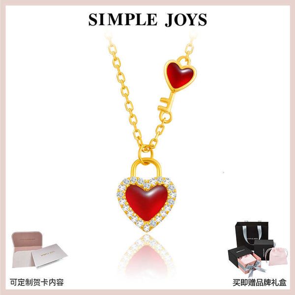 fine jewellery wear pretty valentine's day gift simplejoys love concentric lock s925 silver necklace female key original design agate, Black
fine jewellery wear pretty valentine's day gift simplejoys love concentric lock s925 silver necklace female key original design agate, Black