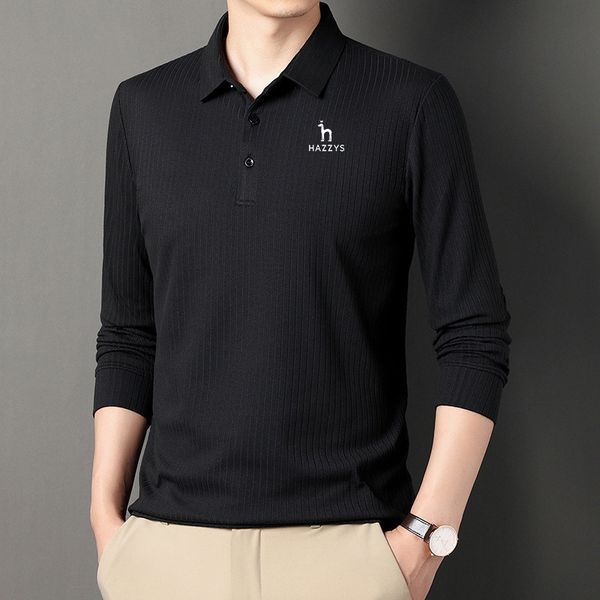 men's polos hazzys men's golf apparel spring/fall men's casual t-shirt men's solid color long sleeve polo shirt slim 230, White;black
men's polos hazzys men's golf apparel spring/fall men's casual t-shirt men's solid color long sleeve polo shirt slim 230, White;black