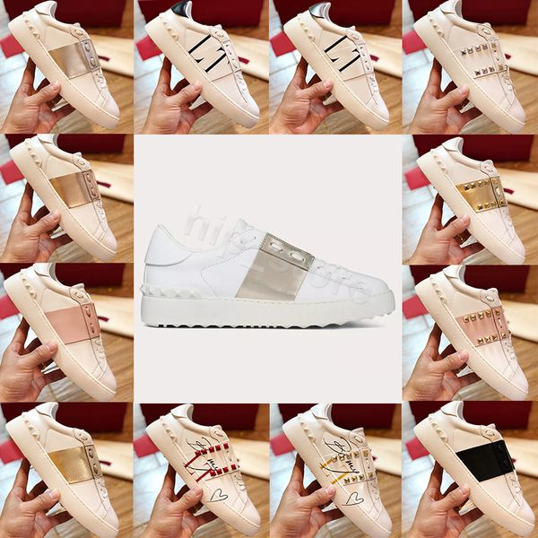 pair shoes women fashion open untitled studs sneaker men casual shoe rubber luxury designer leather printed sneakers size 34-44, Black
pair shoes women fashion open untitled studs sneaker men casual shoe rubber luxury designer leather printed sneakers size 34-44, Black