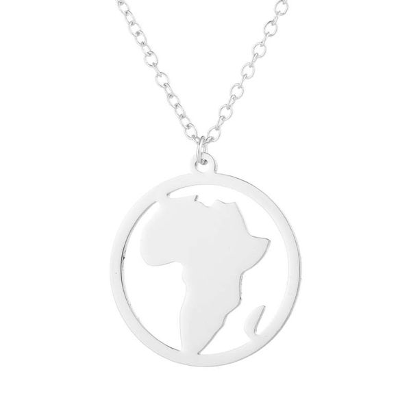 africa map in circle round necklace stainless steel outline hollow african continent pendant women collar choker minimalist hometown clavicl, Silver
africa map in circle round necklace stainless steel outline hollow african continent pendant women collar choker minimalist hometown clavicl, Silver
