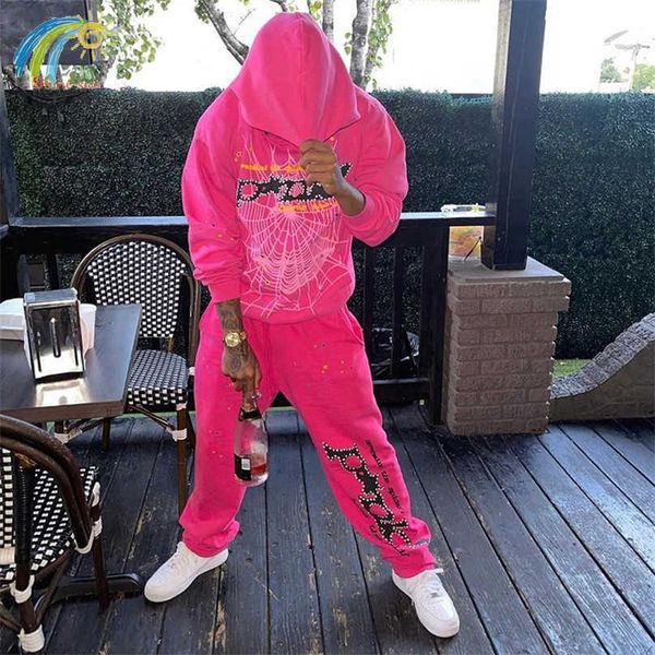 autumn winter pink sp5der 555555 pullover hoodies men women spider web letter printing sweatshirts, Black
autumn winter pink sp5der 555555 pullover hoodies men women spider web letter printing sweatshirts, Black