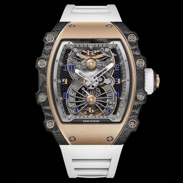 limited edition men's aero tourbillon watch rubber strap scratch resistant sapphire glass carbon fiber case, Slivery;brown
limited edition men's aero tourbillon watch rubber strap scratch resistant sapphire glass carbon fiber case, Slivery;brown