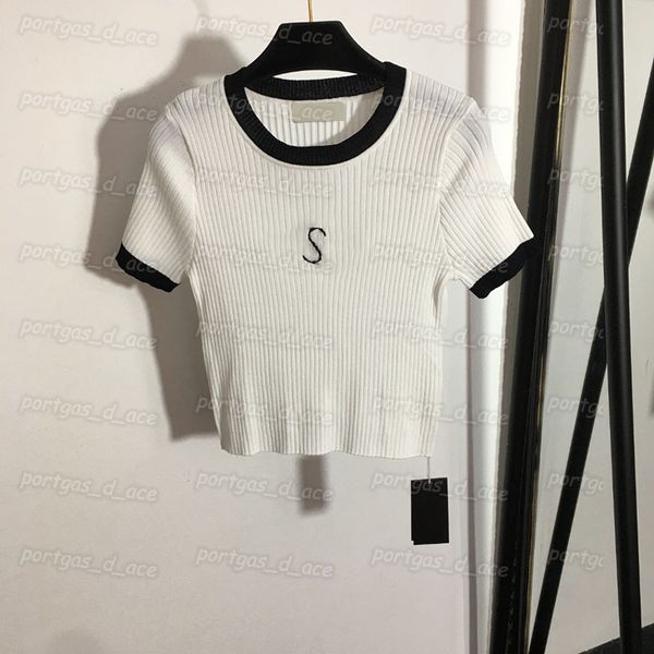 knit women t shirt contrast color design jumper spring summer t shirts, Black
knit women t shirt contrast color design jumper spring summer t shirts, Black