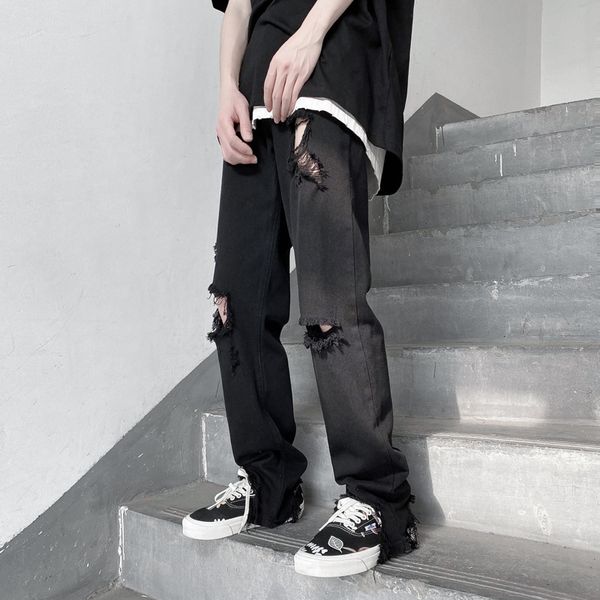 men's jeans 2023 summer light luxury fashion men korean version slim loose allmatch casual trousers boutique clothing simplestyle 23022, Blue
men's jeans 2023 summer light luxury fashion men korean version slim loose allmatch casual trousers boutique clothing simplestyle 23022, Blue