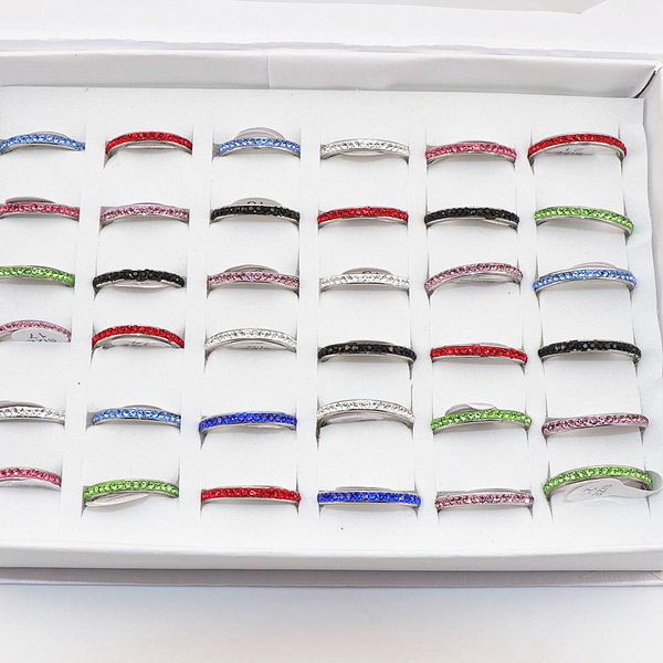 band rings wholesale 50 pcs lot multicolor one row s stainless steel women fashion ring 230225, Silver
band rings wholesale 50 pcs lot multicolor one row s stainless steel women fashion ring 230225, Silver