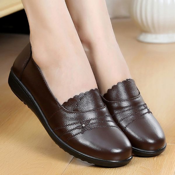 dress shoes genuine leather flats ladies loafers big size 41/42 women falts arrival spring female casual flats woman shoes 230227, Black
dress shoes genuine leather flats ladies loafers big size 41/42 women falts arrival spring female casual flats woman shoes 230227, Black