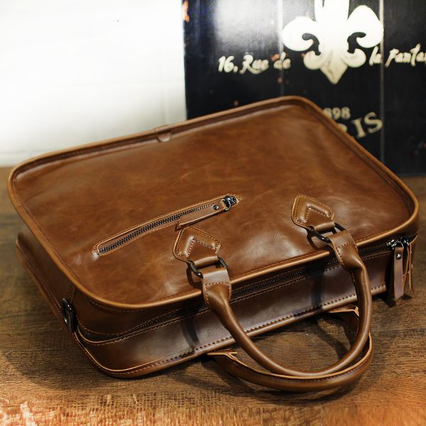 briefcases xiaop crazy horse pu leather briefcase handbag men vintage 13inch big lapbackpack fashion brown messenger shoulder bag man 230227
briefcases xiaop crazy horse pu leather briefcase handbag men vintage 13inch big lapbackpack fashion brown messenger shoulder bag man 230227