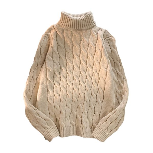 men's polos thick sweater solid color turtleneck collar long sleeve warm classical knit 230227, White;black
men's polos thick sweater solid color turtleneck collar long sleeve warm classical knit 230227, White;black