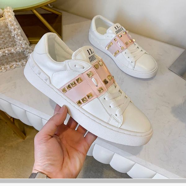 dress shoes summer internet celebrity allmatch flat leather thick sole rivets leisure sports student white for women 230227, Black
dress shoes summer internet celebrity allmatch flat leather thick sole rivets leisure sports student white for women 230227, Black