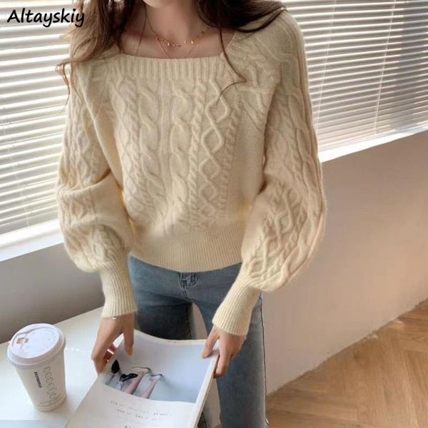 women's sweaters sweaters women fashion slim square collar long sleeve knitting solid simple soft cozy tender design ulzzang feminine p, White;black
women's sweaters sweaters women fashion slim square collar long sleeve knitting solid simple soft cozy tender design ulzzang feminine p, White;black