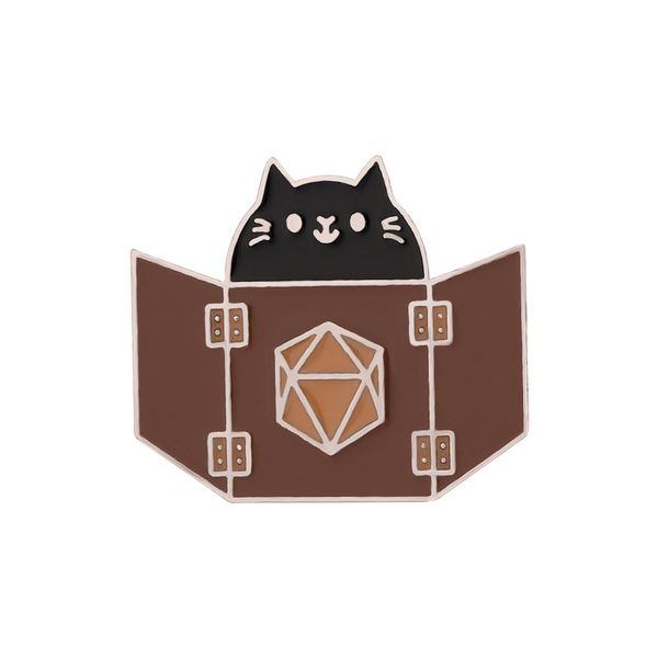 cartoon black cat brooch gold plated dice paint enamel lapel pins zinc alloy brooches for women badge fashion accessories jewelry gift, Gray
cartoon black cat brooch gold plated dice paint enamel lapel pins zinc alloy brooches for women badge fashion accessories jewelry gift, Gray
