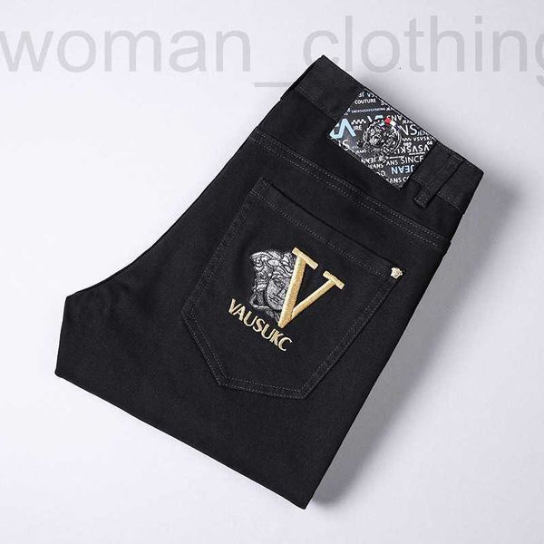 men's jeans designer black embroidered jeans stretch slim high-end luxury fashion men's casual pants my8w, Blue
men's jeans designer black embroidered jeans stretch slim high-end luxury fashion men's casual pants my8w, Blue