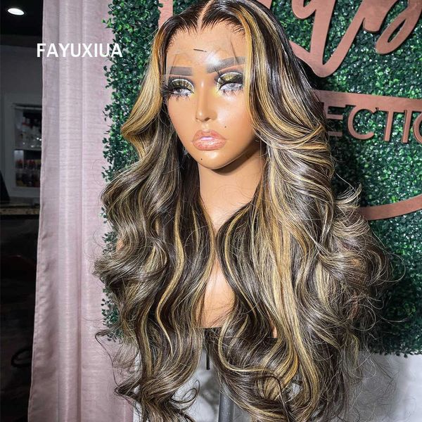 synthetic wigs highlight lace front wigs synthetic frontal body wave omber black/blonde wig with baby hair black colored cosplay 230227
synthetic wigs highlight lace front wigs synthetic frontal body wave omber black/blonde wig with baby hair black colored cosplay 230227