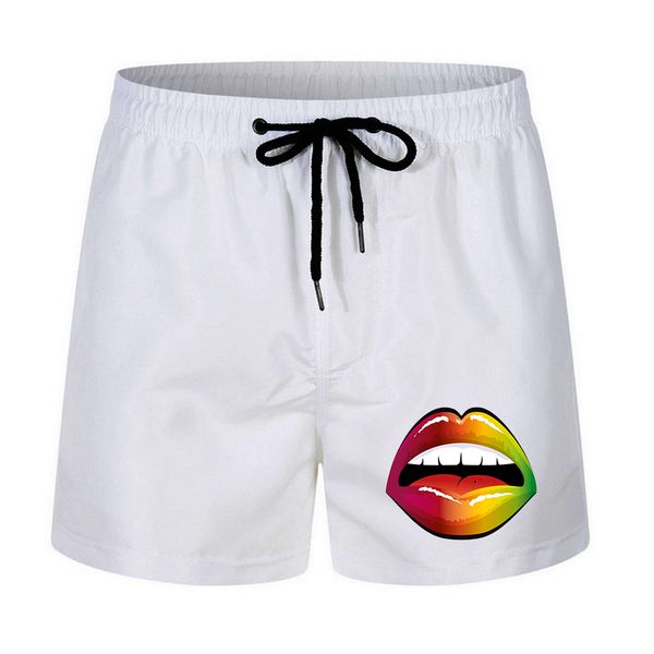 2023 summer men's beach shorts swimsuit trunks colorful lip print swimwear surf board male clothing quick-drying casual sport pants, White;black
2023 summer men's beach shorts swimsuit trunks colorful lip print swimwear surf board male clothing quick-drying casual sport pants, White;black