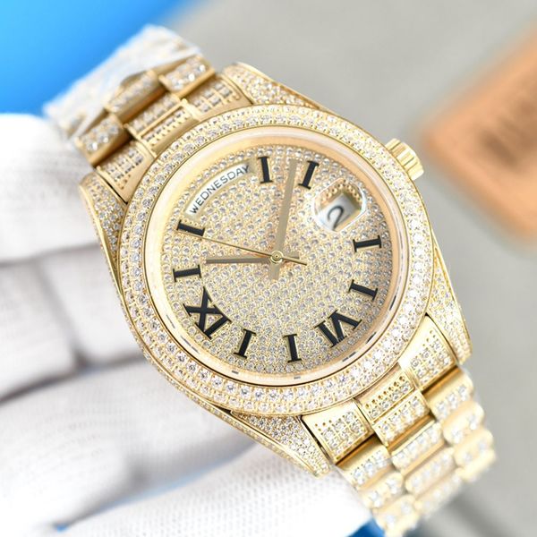 full diamond watch mens automatic mechanical watches waterproof 41mm with diamond-studded steel sapphire women business wristwatch, Slivery;brown
full diamond watch mens automatic mechanical watches waterproof 41mm with diamond-studded steel sapphire women business wristwatch, Slivery;brown