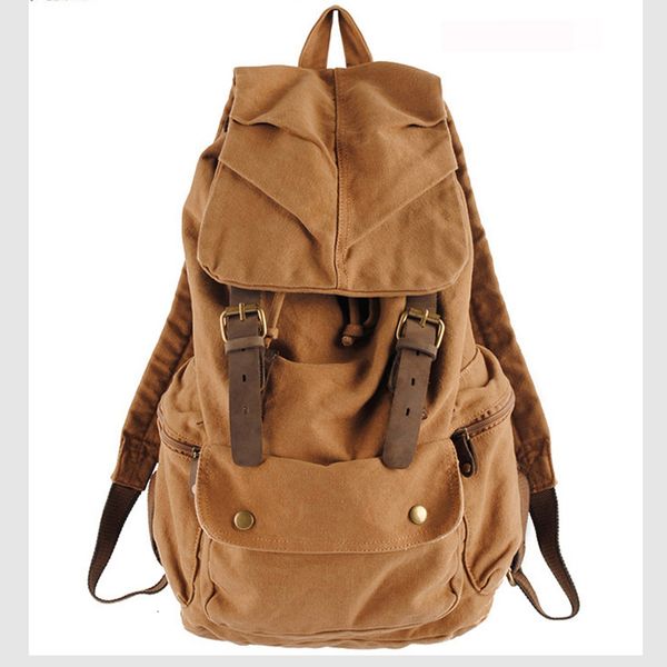 school bags fashion vintage leather military canvas backpack men's school bag drawstring women bagpack male rucksack 230227
school bags fashion vintage leather military canvas backpack men's school bag drawstring women bagpack male rucksack 230227