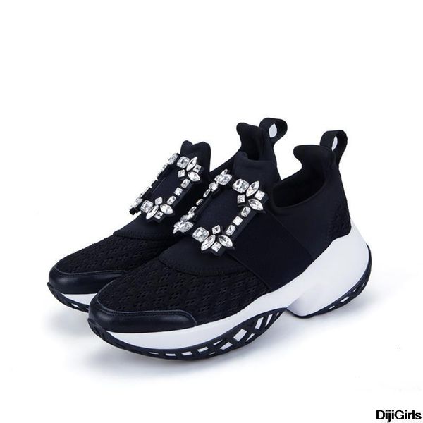 dress shoes women sneakers mesh crystal fashion party flat platform casual wedges thick bottom gladiator sport luxury 230227, Black
dress shoes women sneakers mesh crystal fashion party flat platform casual wedges thick bottom gladiator sport luxury 230227, Black