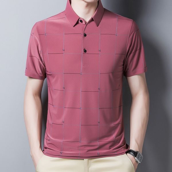 men's polos summer men's short-sleeved t-shirt ice silk polo shirt loose plaid t-shirt men's casual daily outdoor short-sleev, White;black
men's polos summer men's short-sleeved t-shirt ice silk polo shirt loose plaid t-shirt men's casual daily outdoor short-sleev, White;black