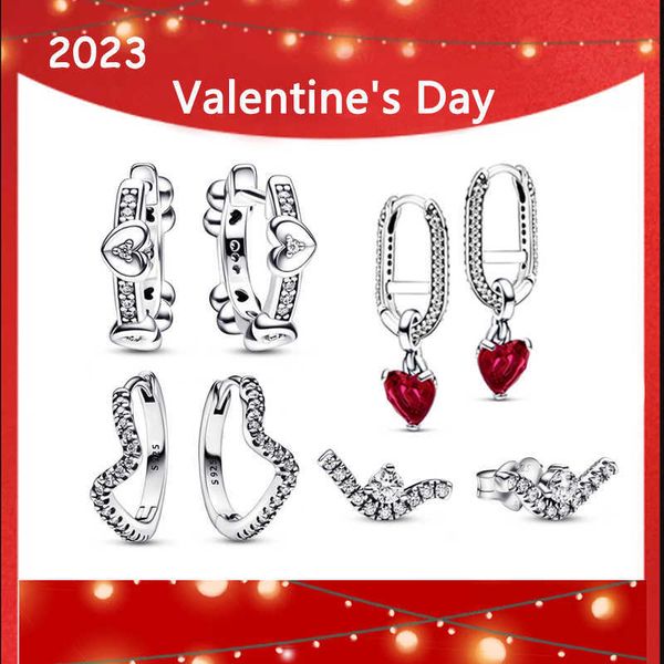 charm 2023 new year valentine's day % 925 silver original 1 1 shiny wavy heart earrings diy jewelry gift for girl l230227, Golden
charm 2023 new year valentine's day % 925 silver original 1 1 shiny wavy heart earrings diy jewelry gift for girl l230227, Golden