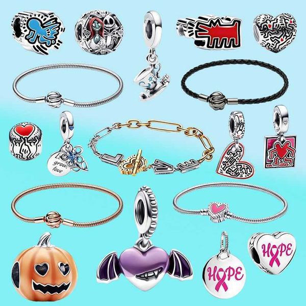 charm bracelets popular product new festive gift halloween exclusive 925 silver jewelry fit pandoras original bracelet pendant woman diy jew, Golden;silver
charm bracelets popular product new festive gift halloween exclusive 925 silver jewelry fit pandoras original bracelet pendant woman diy jew, Golden;silver