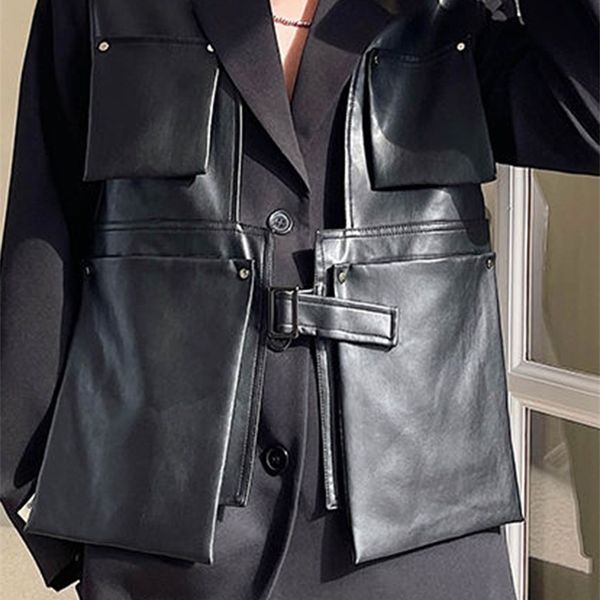 men s vests pocket black loose fit pu leather men waistcoat casual vest v collar sleeveless fashion spring autumn 2023 1d 056 230225, Black;white
men s vests pocket black loose fit pu leather men waistcoat casual vest v collar sleeveless fashion spring autumn 2023 1d 056 230225, Black;white