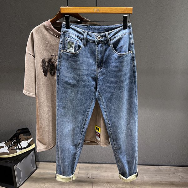 men's jeans spring streetwear fashion motorcycle trousers korean casual youth hip hop little feet denim pants 230225, Blue
men's jeans spring streetwear fashion motorcycle trousers korean casual youth hip hop little feet denim pants 230225, Blue