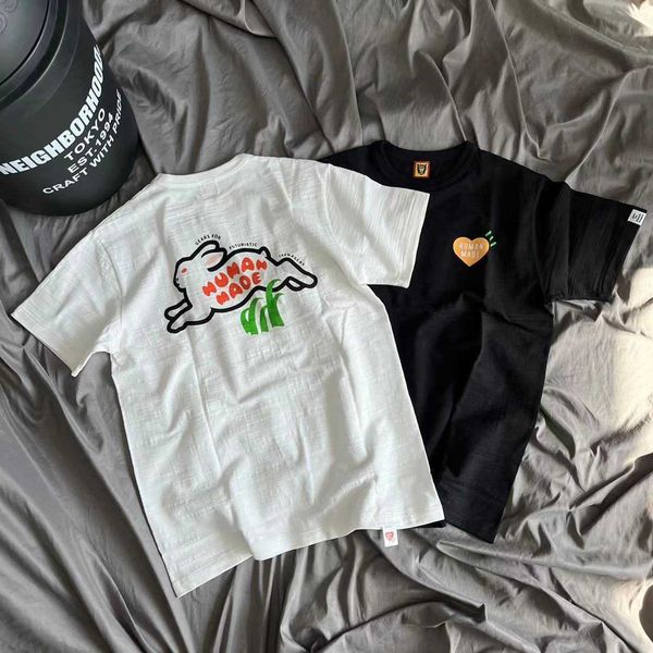 men's t-shirts human tee made cotton summer 2023 leisure casual hm 23 spring rabbit short sleeve slub cylinder loose couple, White;black
men's t-shirts human tee made cotton summer 2023 leisure casual hm 23 spring rabbit short sleeve slub cylinder loose couple, White;black