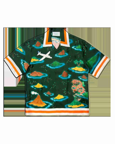 23ss new casablanca designer shirt men and women original product red dragon sicilian wind island hawaiian short sleeve shirts, White;black
23ss new casablanca designer shirt men and women original product red dragon sicilian wind island hawaiian short sleeve shirts, White;black