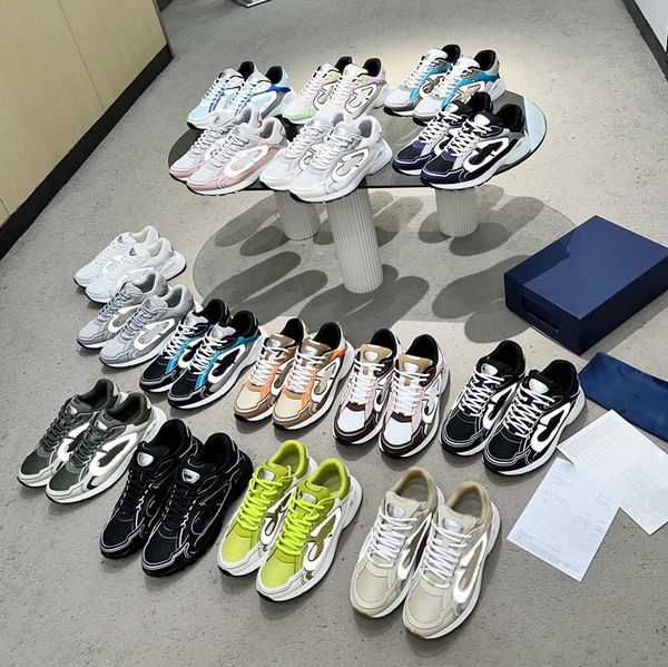 2023 designer b30 sneakers vintage casual shoes men women trainers oblique technical leather reflective sneaker suede fabric mesh shoe with, Black
2023 designer b30 sneakers vintage casual shoes men women trainers oblique technical leather reflective sneaker suede fabric mesh shoe with, Black