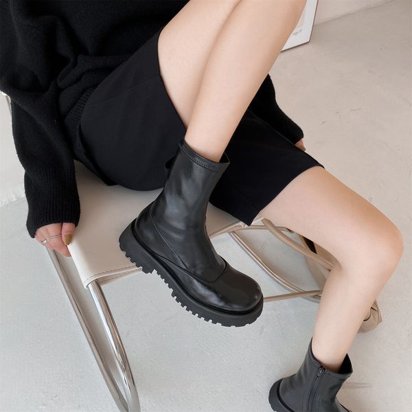 boots winter women's real leather high heel cowhide material soft lining warm and comfortable shoes for women 230227, Black
boots winter women's real leather high heel cowhide material soft lining warm and comfortable shoes for women 230227, Black