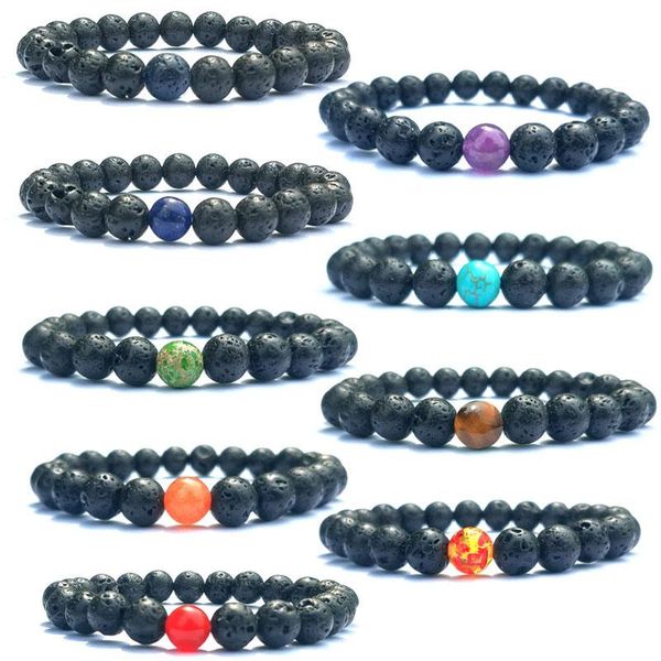 8mm natural lava stone handmade strands beaded bracelets for women men charm yoga party club adjustable jewelry, Black
8mm natural lava stone handmade strands beaded bracelets for women men charm yoga party club adjustable jewelry, Black