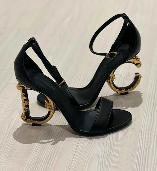 luxury brands keira leather women sandals shoes baroque d and g-shaped heels gold-plated carbon party wedding lady gladiator sandalias eu35-, Black
luxury brands keira leather women sandals shoes baroque d and g-shaped heels gold-plated carbon party wedding lady gladiator sandalias eu35-, Black