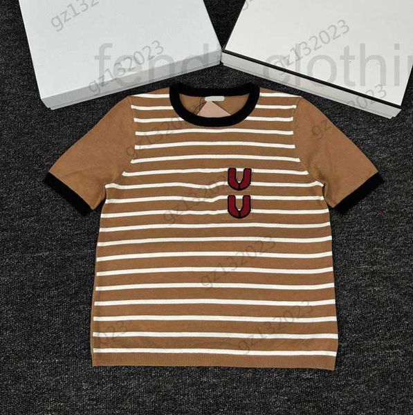 women's sweaters designer womens striped letter embroidery short sleeves knitted sweater spliced crew neck casual comfortable knitwear, White;black
women's sweaters designer womens striped letter embroidery short sleeves knitted sweater spliced crew neck casual comfortable knitwear, White;black