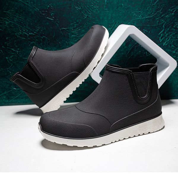 rain boots rain boots man rubber boots fashion ankle boots round toe plarform boots outdoor non-slip slip on rain shoes men fishing boots 23, Black;red
rain boots rain boots man rubber boots fashion ankle boots round toe plarform boots outdoor non-slip slip on rain shoes men fishing boots 23, Black;red